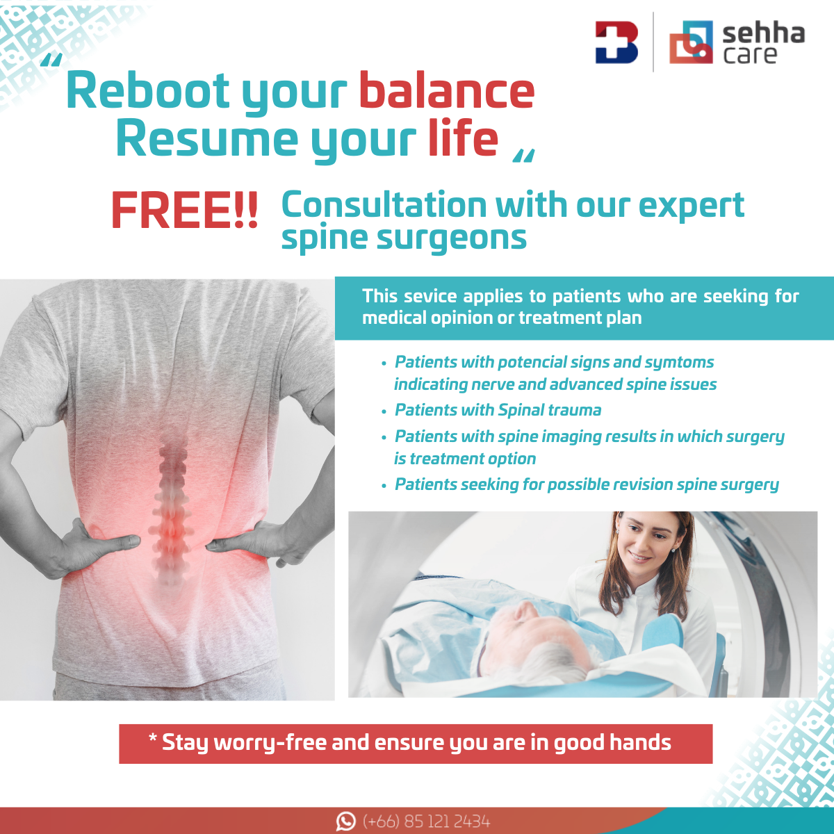 Sehha content Free Consult Spine